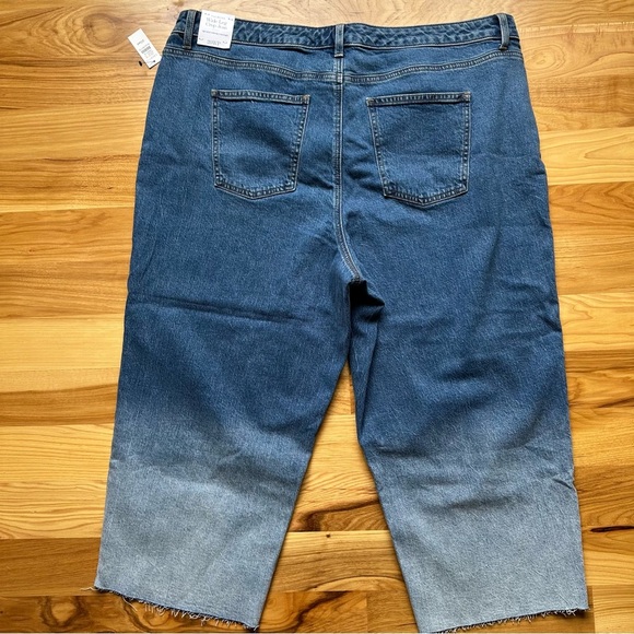 Talbots WIDE LEG CROP DENIM JEANS HOFFMAN WASH WOMEN Sz 20WP Casual BOHO NWT - Picture 4 of 15